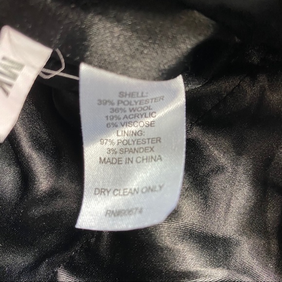 Boston Proper Tweed Plaid Peplum Belted Jacket - Picture 5 of 5